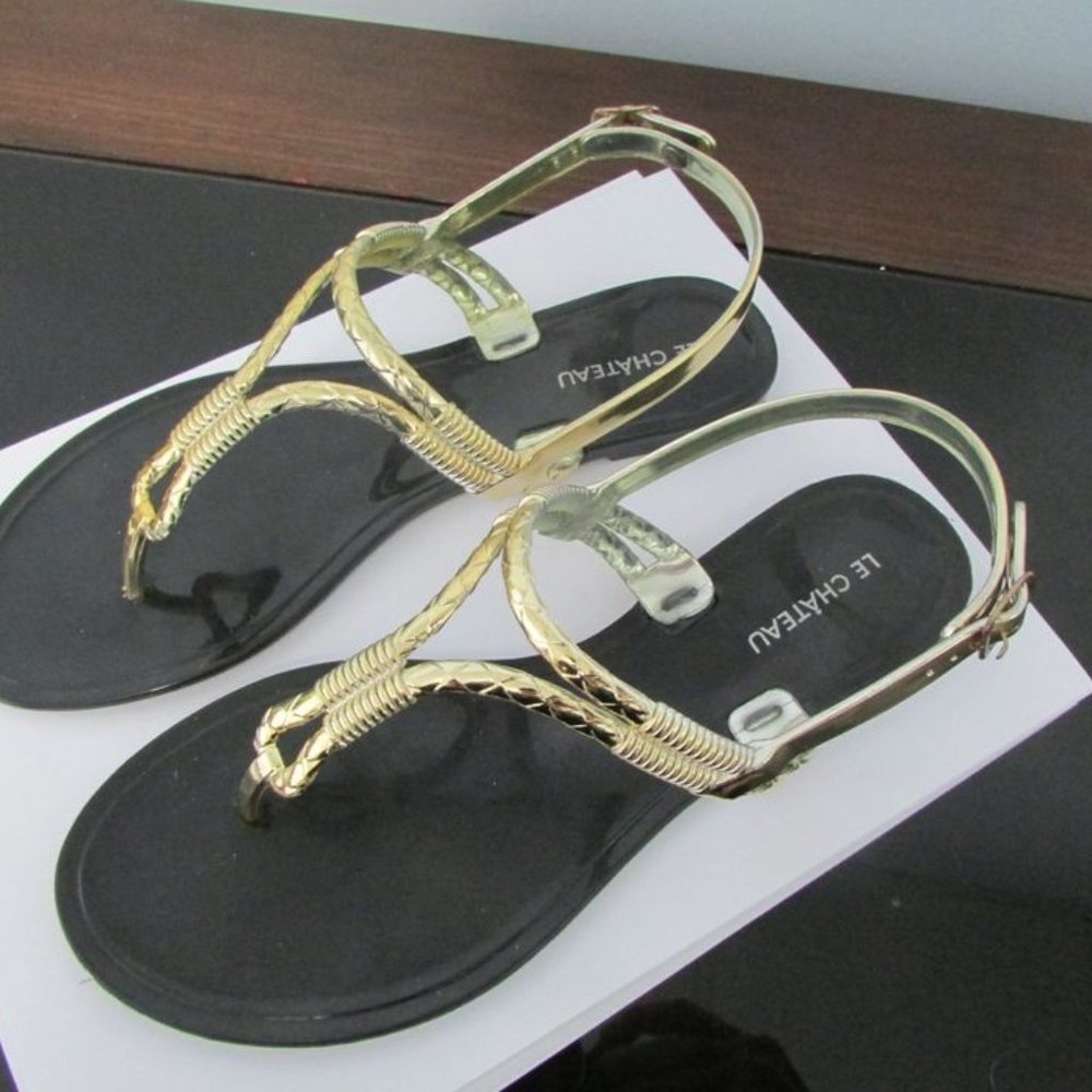 Ladies Gold Sandals